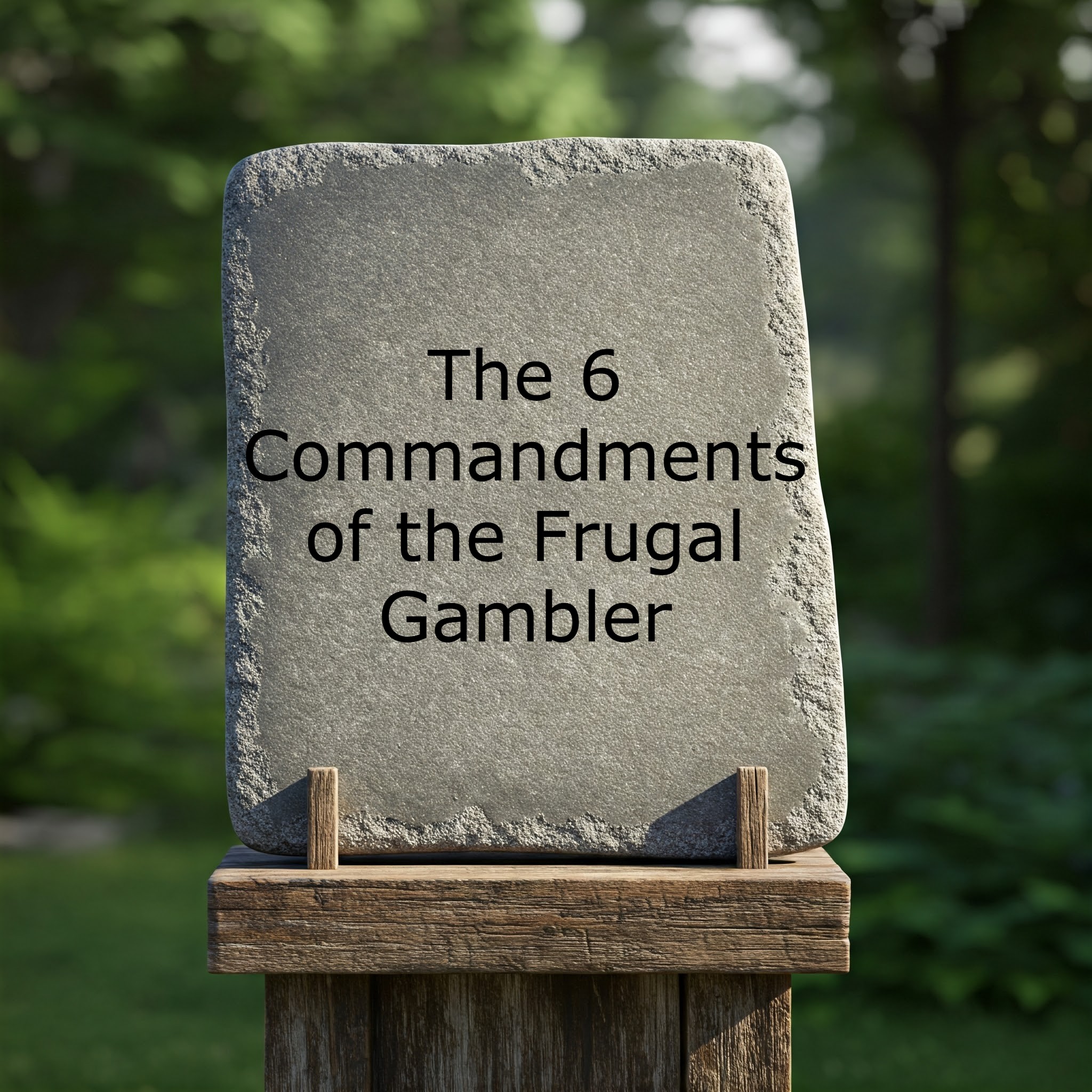 How To Be A Frugal Gambler - The 6 Commandments